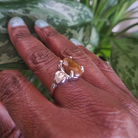 Tigers Eye Ring size 18 - Picture 2 of 2